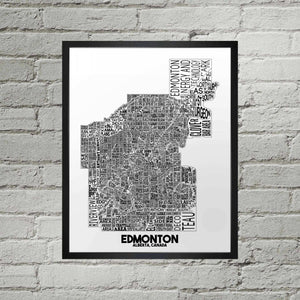 886 - 02 Edmonton Typography Map - Damon D Chan - Painted Door on Main