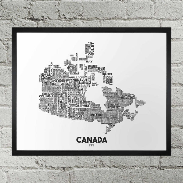 886 - 03 Canada Typography Map - Damon D Chan - Painted Door on Main