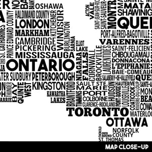 886 - 03 Canada Typography Map - Damon D Chan - Painted Door on Main