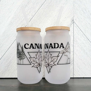 888 - 01 Canada Frosted Glass Can - DIYxe - Painted Door on Main