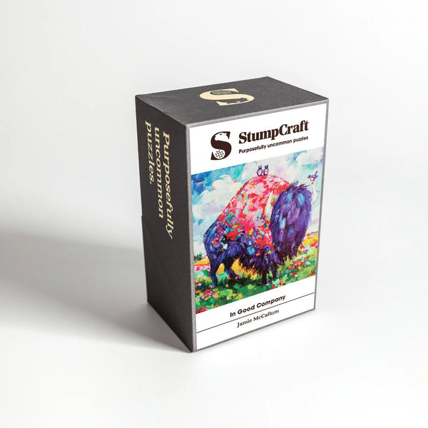 890 - 01 'In Good Company' Wood Puzzle - StumpCraft - Painted Door on Main