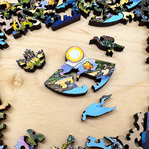 'The Marsh, The Meadow, The Mountain' Wood Puzzle - StumpCraft - Painted Door on Main