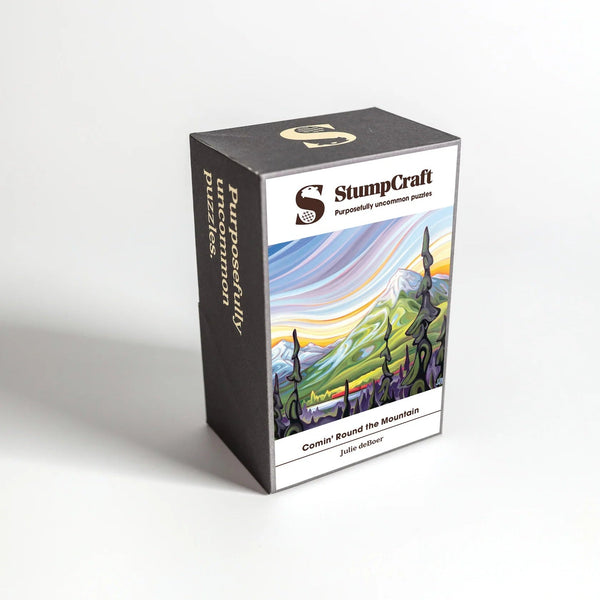 890 - 04 'Comin' Round the Mountain' Wood Puzzle - StumpCraft - Painted Door on Main