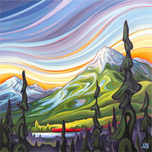 890 - 04 'Comin' Round the Mountain' Wood Puzzle - StumpCraft - Painted Door on Main