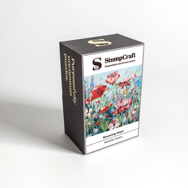 890 - 06 'Blooming Hope' Wood Puzzle - StumpCraft - Painted Door on Main