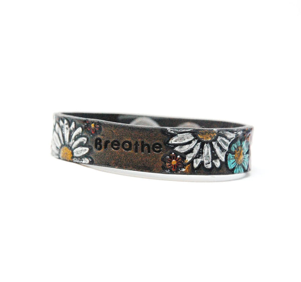 857-08 Word and Flower Bracelets