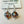Lampwork Glass Beads + Sterling Silver Earring