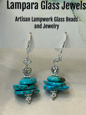 Beads + Sterling Silver Earring