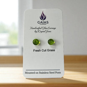 Glass Stud Earrings - Painted Door on Main