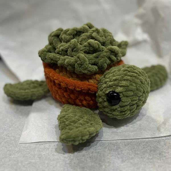 096-30 Flower Shell Turtles - Willing Hands Crochet