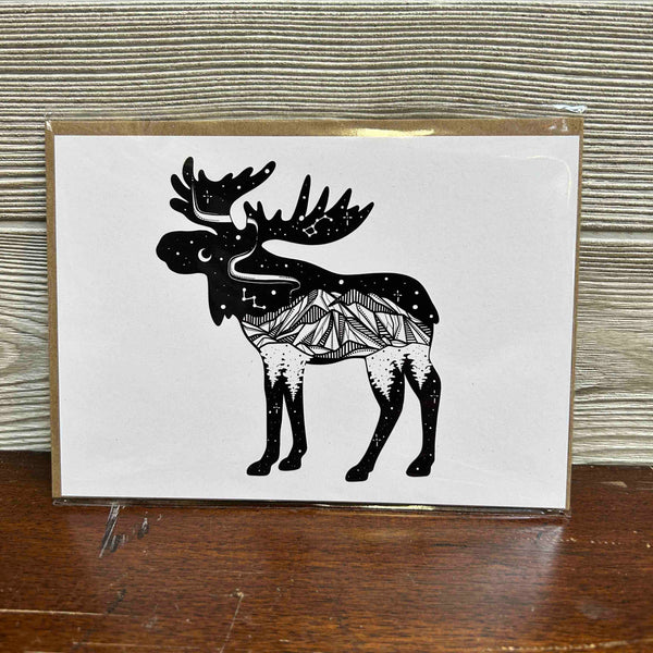 839-09 Moose Art Print - Mountain Mornings