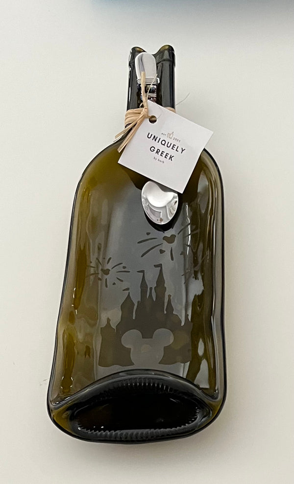 102-01 Wine Bottle Serving Dish - Uniquely Greek by Barb