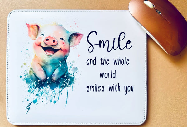 017-30 Vegan Leather Mouse Pads - Country Compass