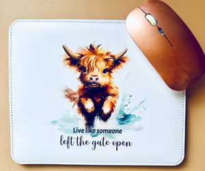 856-30 Vegan Leather Mouse Pads - Behind the Door Creations - Painted Door on Main
