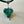 Lampwork Glass Heart + Leather Necklace (Short)