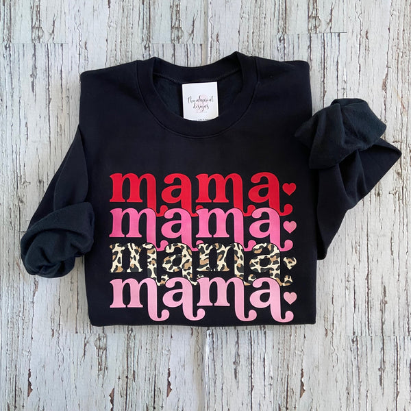 082-61 Valentine's 'Mama' Crewneck - Thumbprint Designs