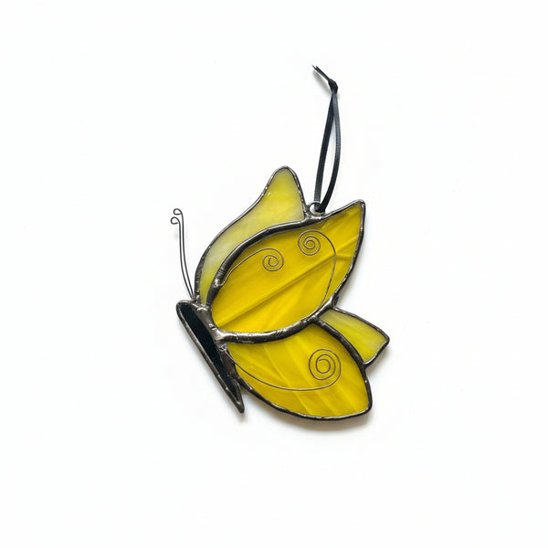 Butterfly Suncatcher - Tevlan Glass - Painted Door on Main