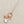 Rose Gold Rhinestone Drop Starfish Cluster Charm Necklace