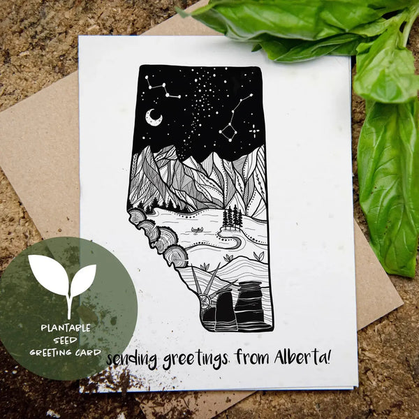 839-02 Plantable Greeting Card - Mountain Mornings