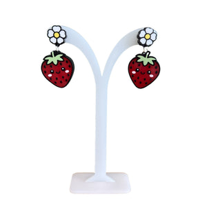 Acrylic Cut Earrings - Painted Door on Main