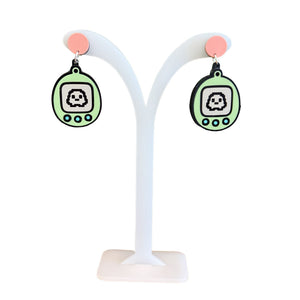 Acrylic Cut Earrings - Painted Door on Main