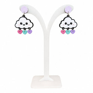 Acrylic Cut Earrings - Painted Door on Main