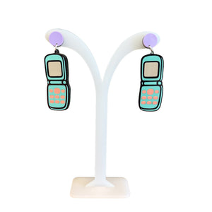 Acrylic Cut Earrings - Painted Door on Main