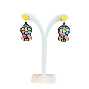 Acrylic Cut Earrings - Painted Door on Main