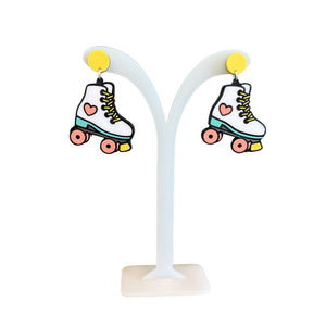 Acrylic Cut Earrings - Painted Door on Main