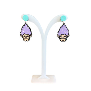 Acrylic Cut Earrings - Painted Door on Main