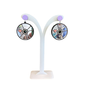 Acrylic Cut Earrings - Painted Door on Main