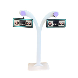 Acrylic Cut Earrings - Painted Door on Main