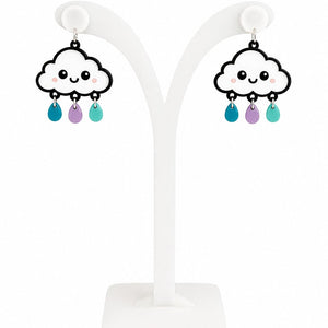 Acrylic Cut Earrings - Painted Door on Main