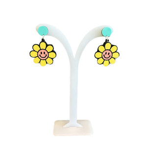 Acrylic Cut Earrings - Painted Door on Main