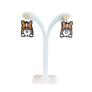 Acrylic Cut Earrings - Painted Door on Main