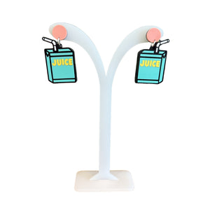 Acrylic Cut Earrings - Painted Door on Main