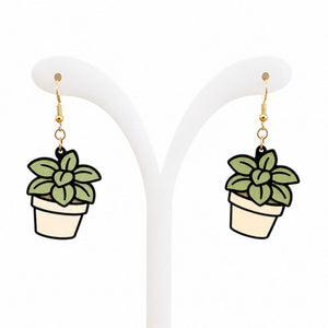 Acrylic Earrings - Painted Door on Main