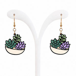 Acrylic Earrings - Painted Door on Main