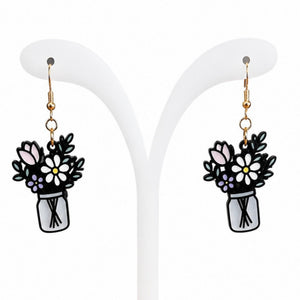 Acrylic Earrings - Painted Door on Main