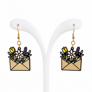 Acrylic Earrings - Painted Door on Main