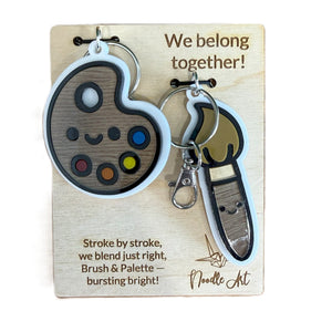 Acrylic Keychain Sets - Painted Door on Main