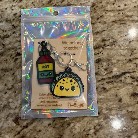 Acrylic Keychain Sets - Noodle Art - Painted Door on Main