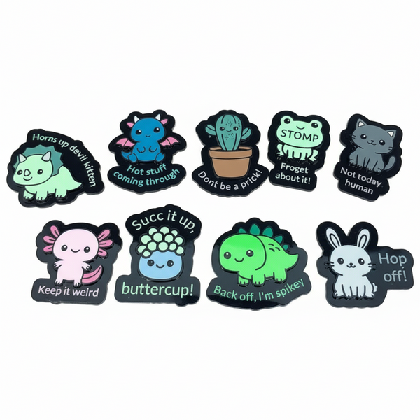 Acrylic Character Magnets - Noodle Art - Painted Door on Main