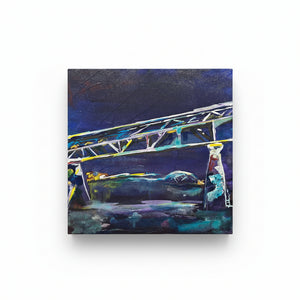 Acrylic Original Art (12x12) - Jasmin Alstad - Painted Door on Main