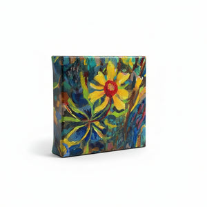 Acrylic Original Art 5x5" - Betty Schriver Art - Painted Door on Main