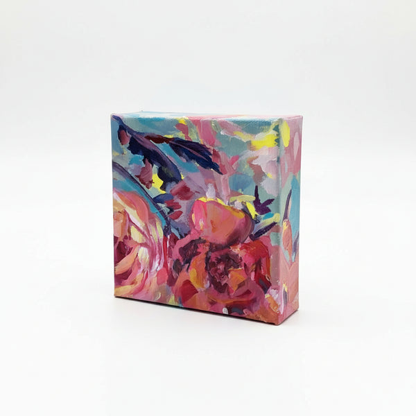 Acrylic Original Art 5x5" - Betty Schriver Art - Painted Door on Main