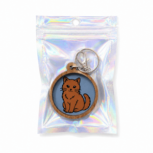 Acrylic + Wood Pet Keychains - Painted Door on Main