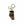 Alberta Black & Gold Enamel Mountain Keychain - Painted Door on Main