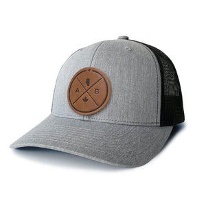 Alberta Compass Leather Patch Hat - Painted Door on Main