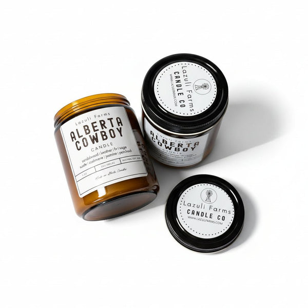 Alberta Cowboy Candle - Lazuli Farms - Painted Door on Main